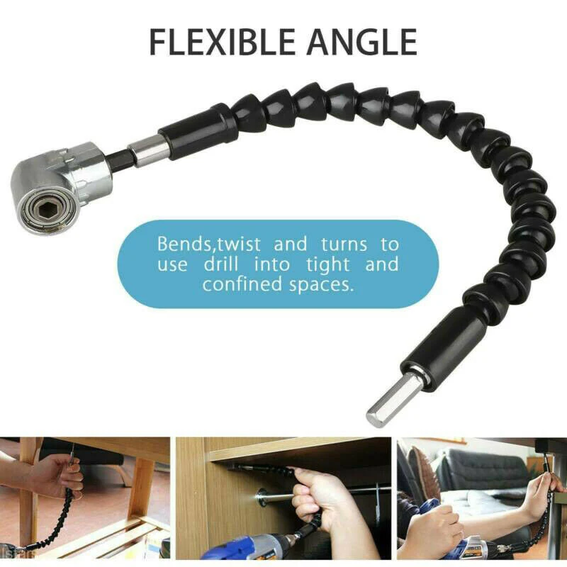 105 Degree Angled Electric Screwdriver 1/4 Drill Adapter Blade Holder Attachment Drill Flexible Extension Sleeve Drill Adapter enlarge
