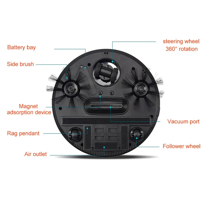 Перезаряжаемый умный робот-пылесос подметающая машина для дома электрический