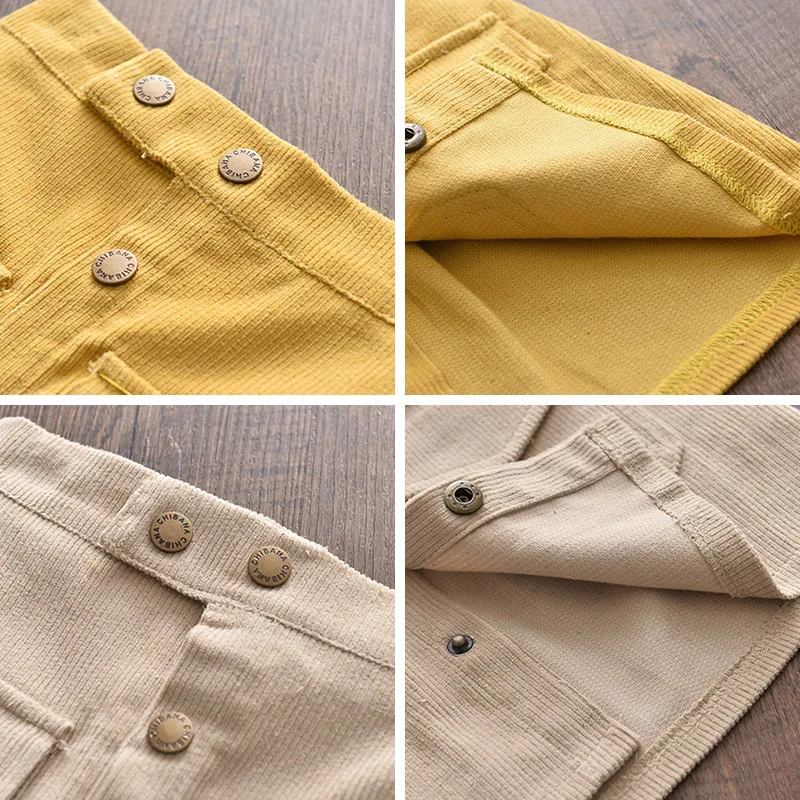 

Baby Girl Party Skirts New Winter Casual Girls Princess Skirt Spring Autumn Corduroy Children Buttons Skirt Kids Baby Skirts