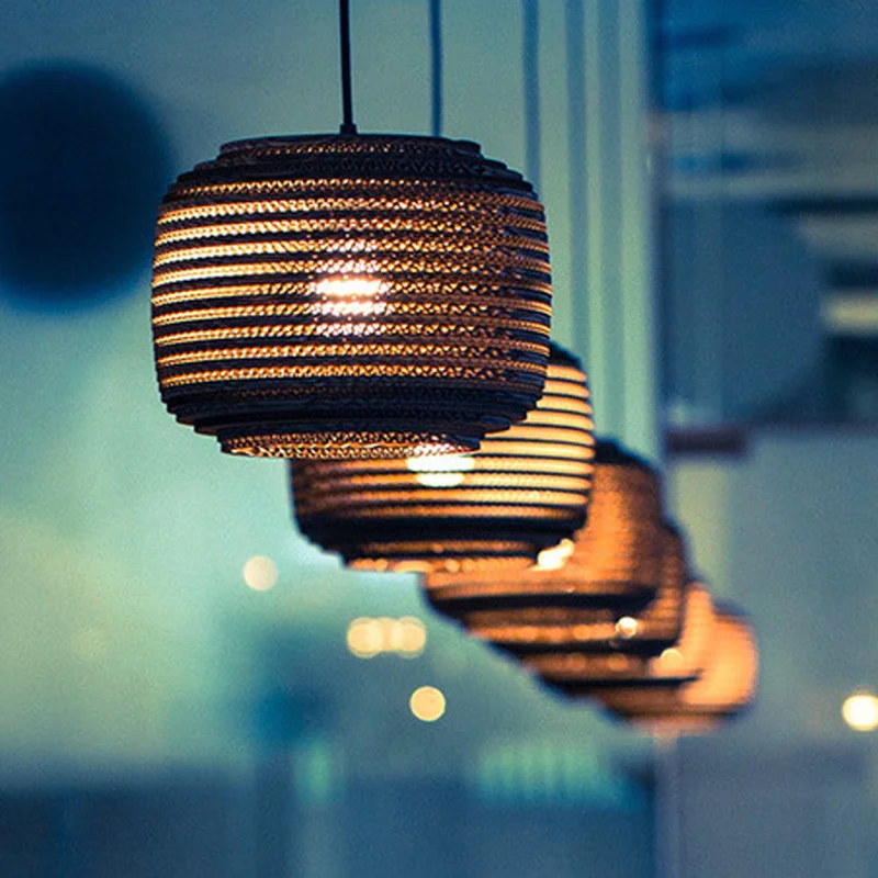 Уникального творческого коричневый гофрированный картон бумага переработанная