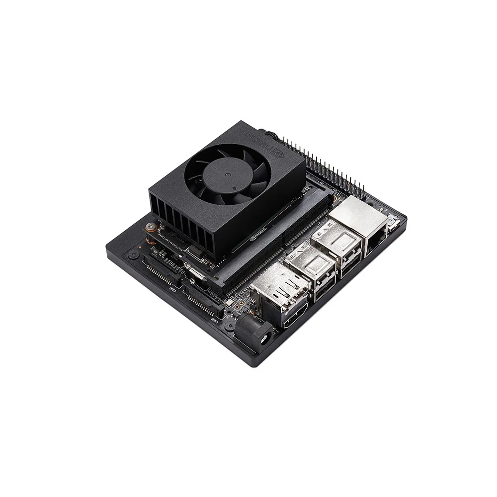 

NVIDIA Jetson Xavier NX Developer Kit, Small AI Supercomputer for Edge Computing, with Cooling Fan and Power Supply