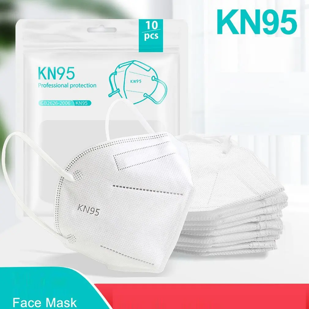 

100PCS 5 Layers FFP2 masks mascarilla fpp2 homologada KN95 sreutilizable masks Breathable Protective dust mask Adult Face Mask