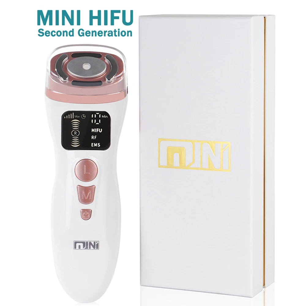 

Ultrasonic Mini HIFU EMS Skin Rejuvenation RF Tightening Lifting Therapy High Intensity Focused Ultrasound Facial Massager