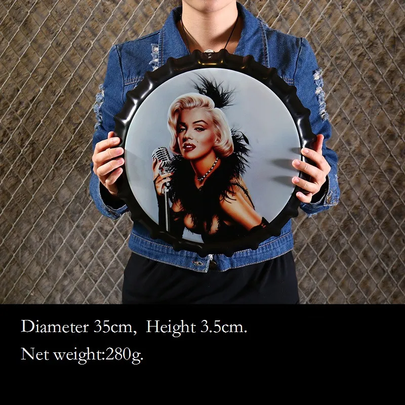 Креативная металлическая крышка для пивных бутылок в стиле ретро декоративные