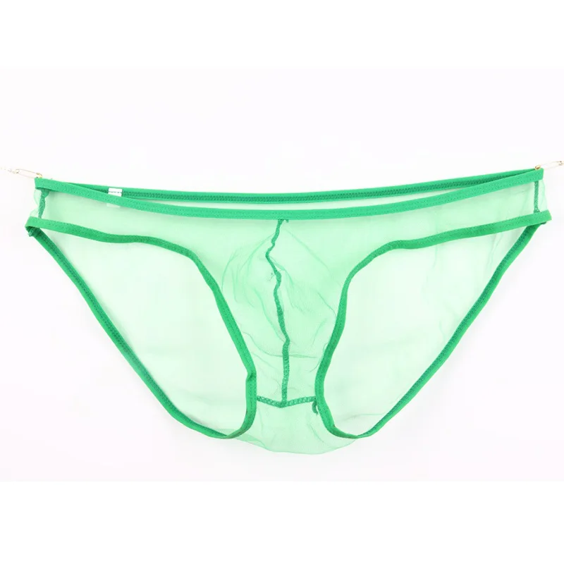 Мужские трусы-танга черные трусы слипы в сетку сексуальное нижнее белье для