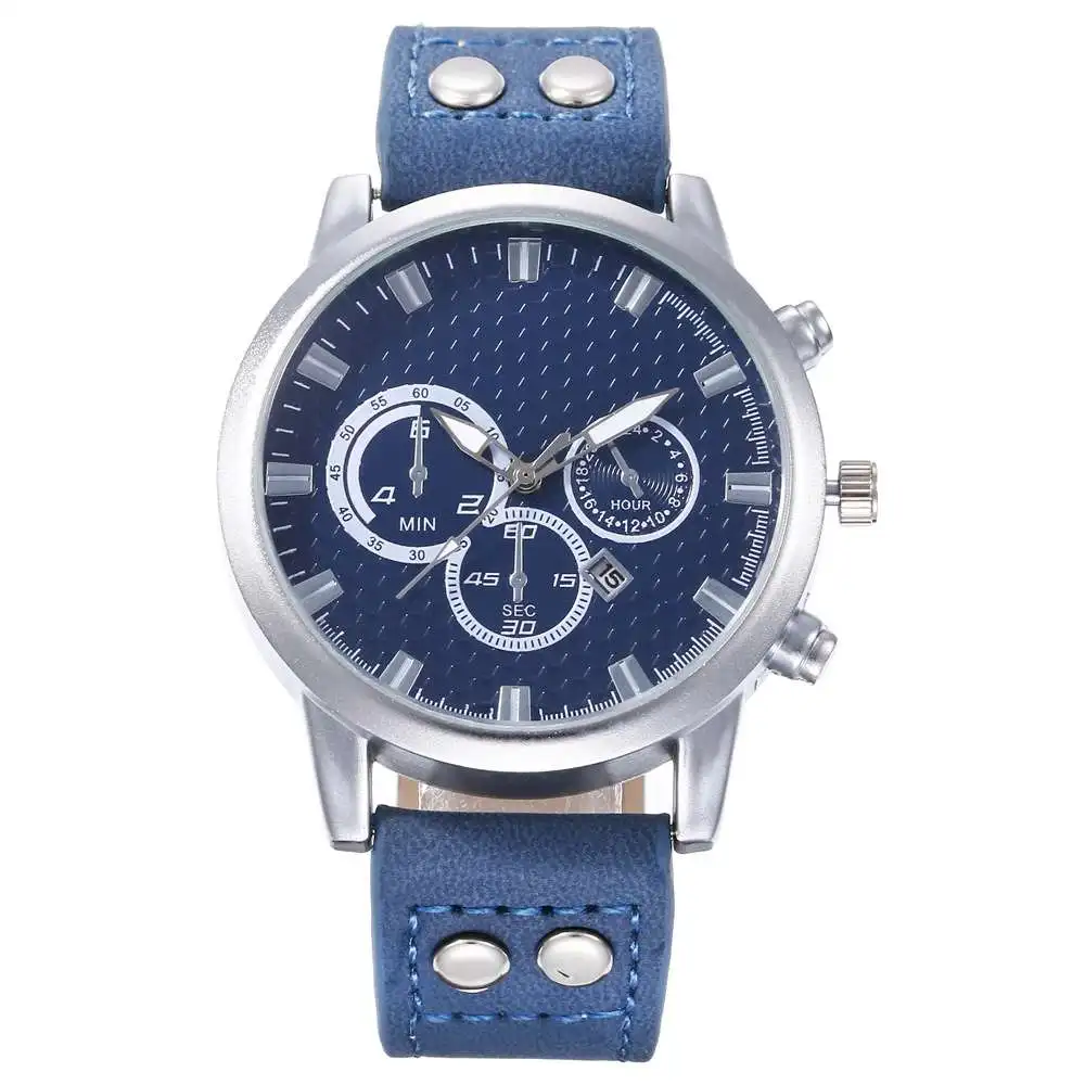 

Business Quartz Watches Quartz Watch Stainless Steel Dial Leather Casual relogio masculino watches men Fashion Sport Watches