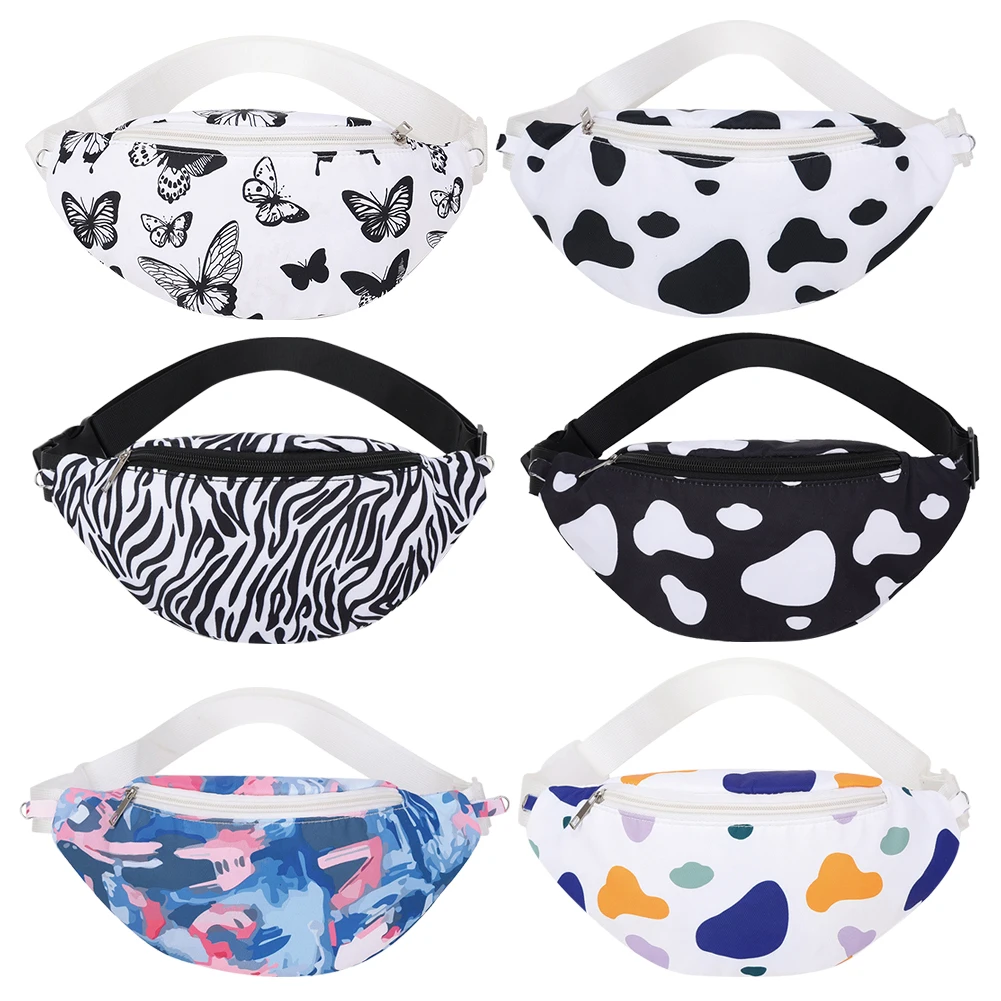 

Fashion Women Animal Printing Shoulder Crossbody Bag Casual Ladies Large Capacity Messenger Chest Bags Waist Pack Handbags