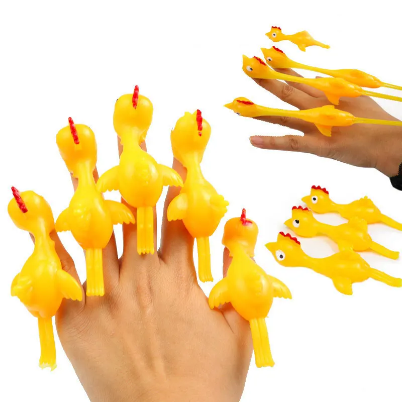 

Catapult Launch Turkey Fun and Tricky Slingshot Chick Practice Chicken Elastic Flying Finger Birds Sticky Toys Decompression New