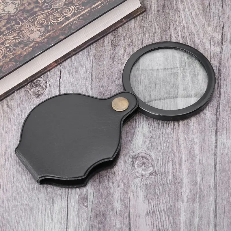 10X Magnifier Lens Mini Portable Pocket Foldable Reading Jewelry Magnifying Glass Loupe | Инструменты