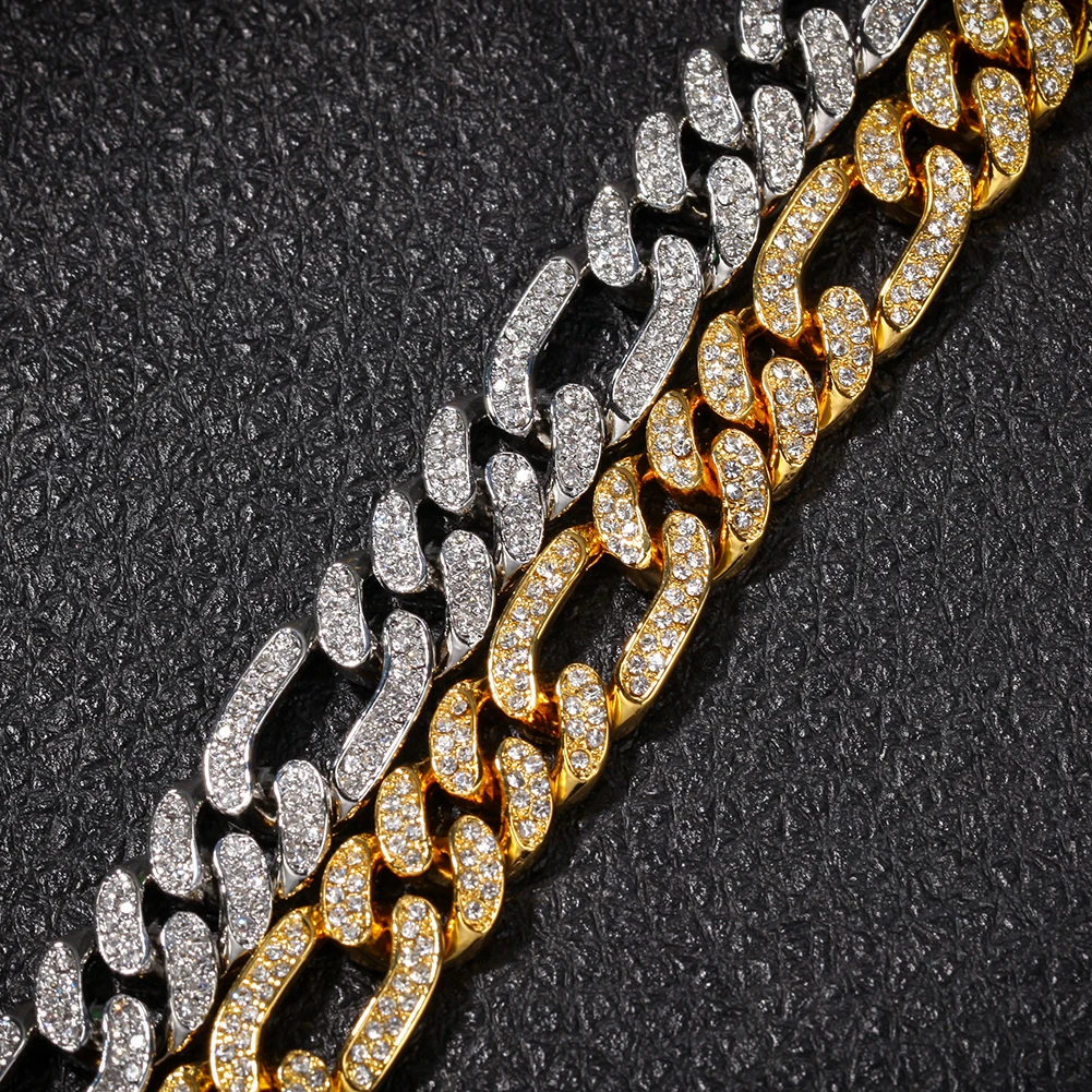 Hip Iced Out Bling мужское ожерелье золотистого и серебряного цвета чокер микро