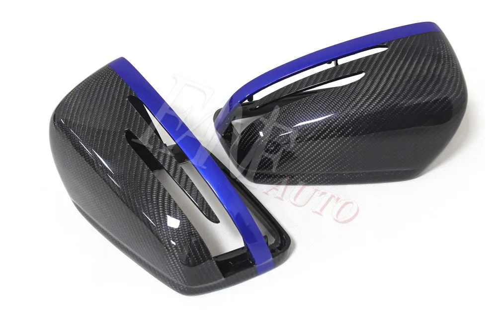 Замена реального углеродного волокна боковое зеркало заднего вида крышка для