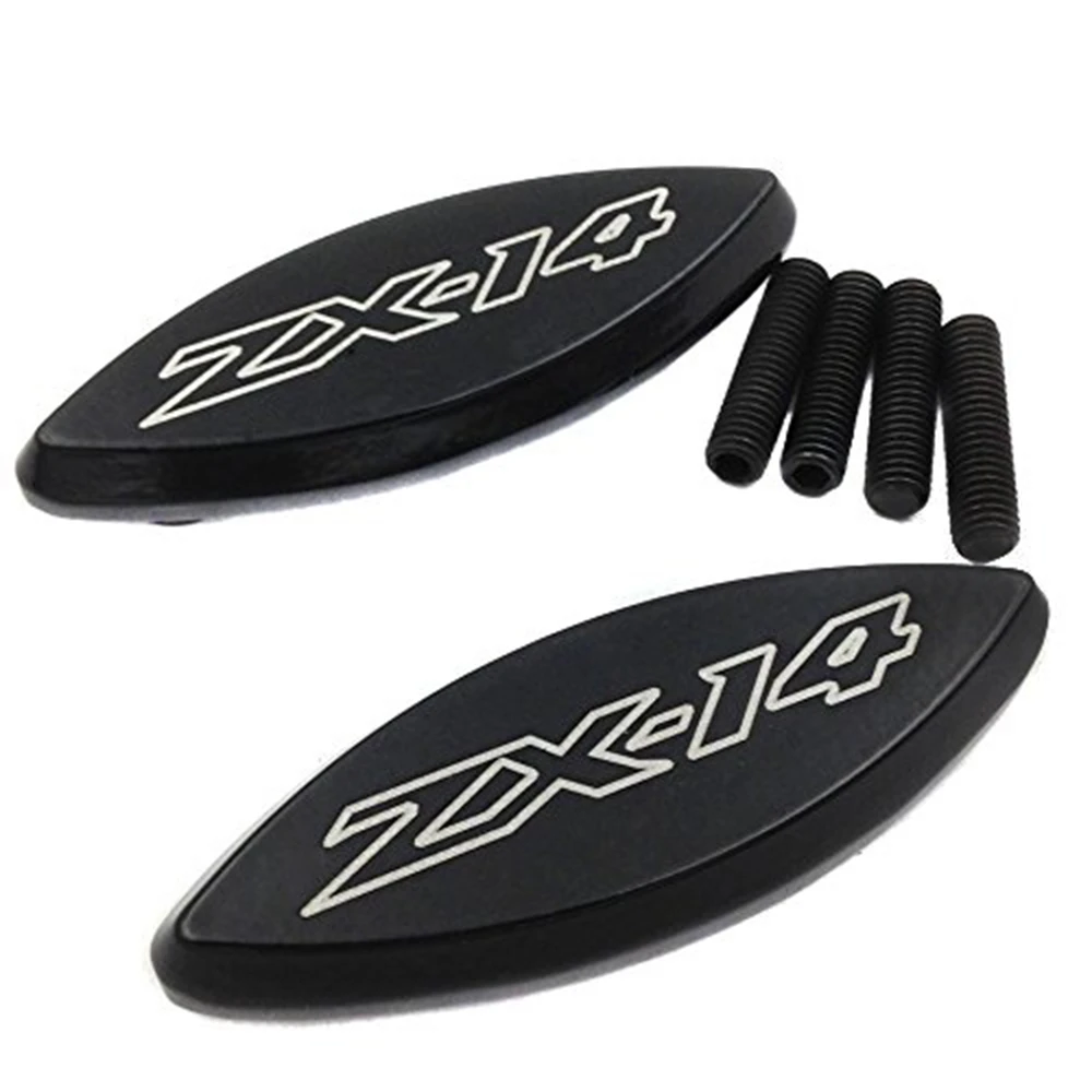 Aftermarket free shipping motorcycle parts Mirror Block off for 2006-2009 Kawasaki Ninja ZX-14 ZX14 R ZX-14R ZX1400 BLACK | Автомобили и