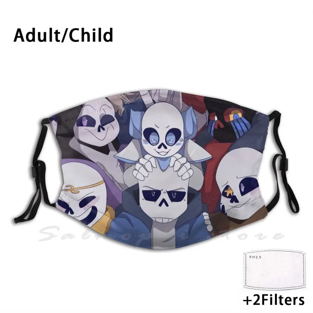 Моющаяся маска против пыли с принтом Sans И для рта Undertale Error Epic Dream чернильный жнец