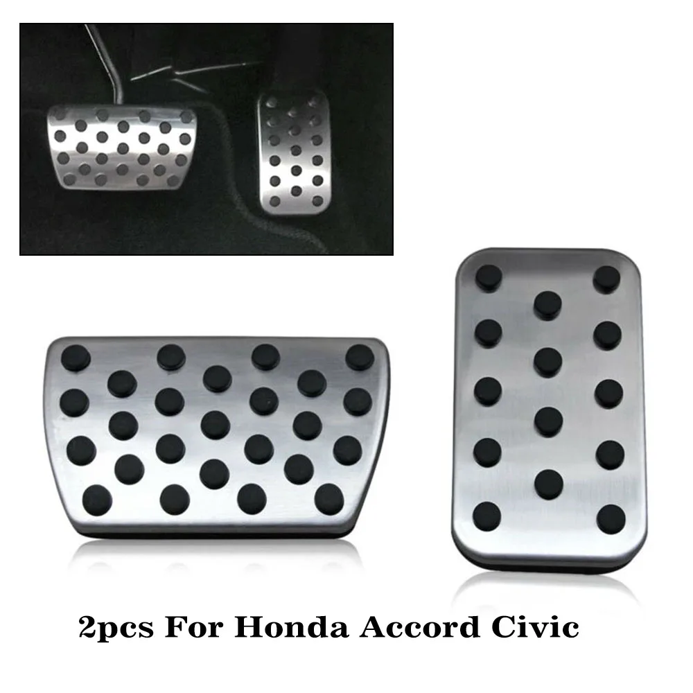 

Комплект крышек из стали педаль тормоза и газа без сверления для Honda Accord, Civic, CRV, Odyssey, новый и высококачественный