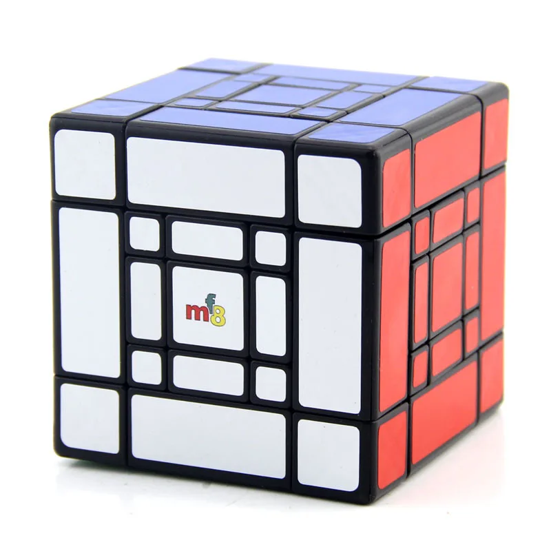 

MF8 Doulbe 3x3x3 куб головоломка черная наклейка Cubo волшебные игрушки для детей странная форма скрученный куб сын-мама