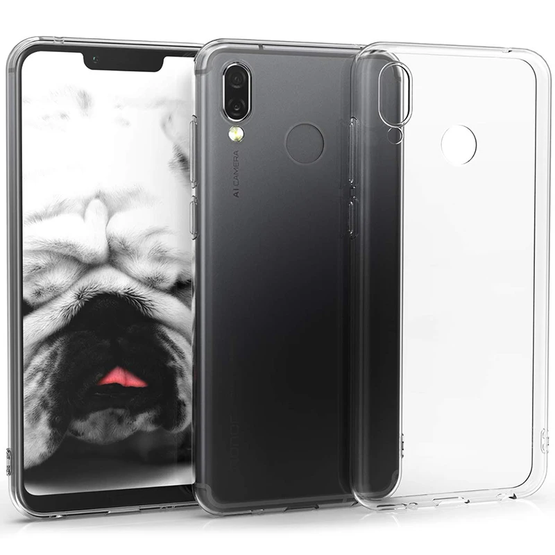 Прозрачный мобильный телефон чехлы для Huawei Honor Play 6 3 дюйма Мягкий ТПУ силиконовый
