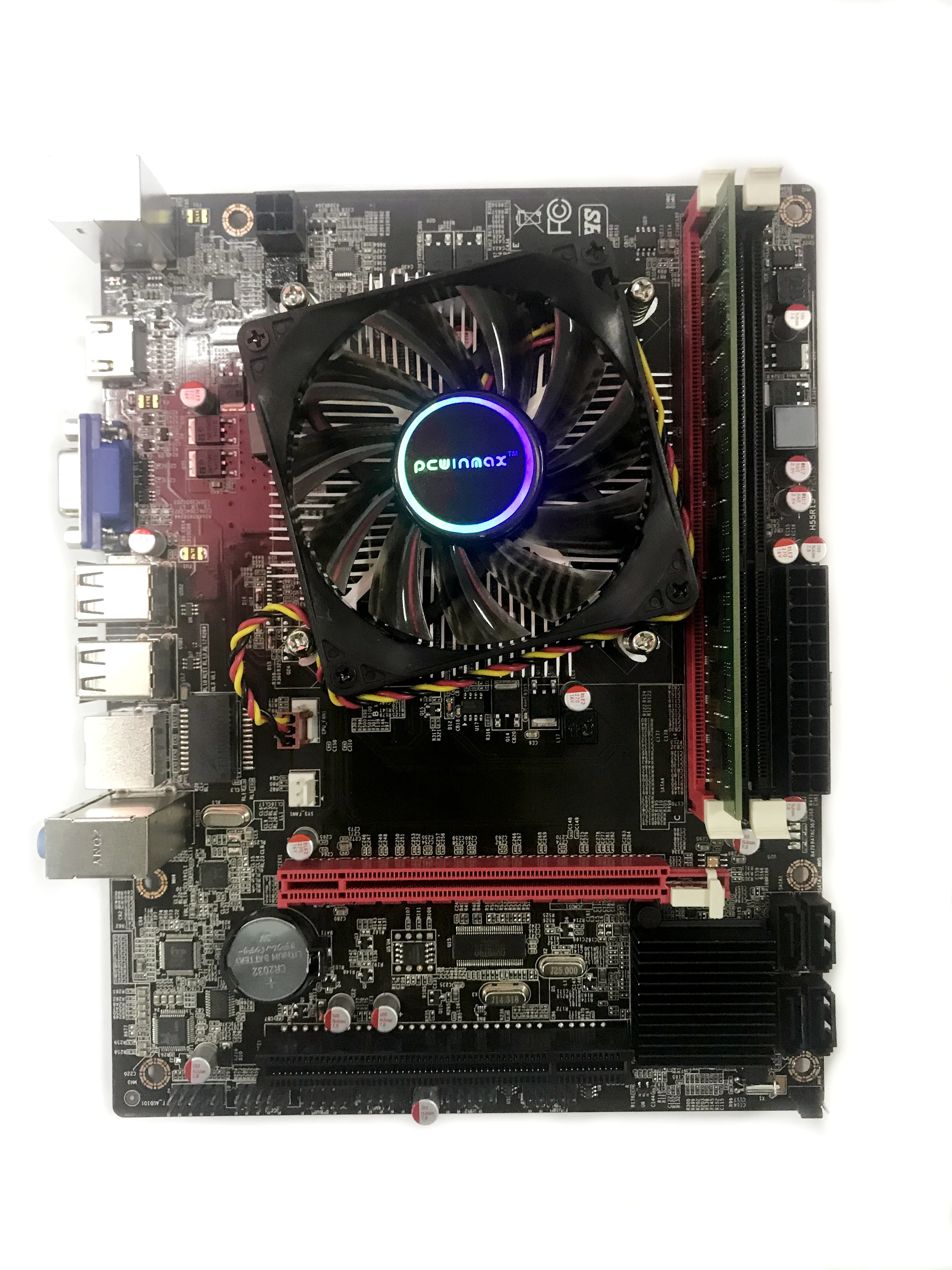 Набор материнских плат PCWINMAX PGA 988 HM55 с ЦП DDR3 4G вентилятор комплект материнской