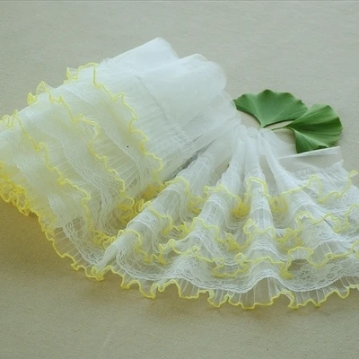 4 Layers Organ Pleated Lotus Leaf Lace DIY Doll Clothes Puff Skirt Convenient Sewing Material Trend Clothing Trim Decoration | Дом и сад