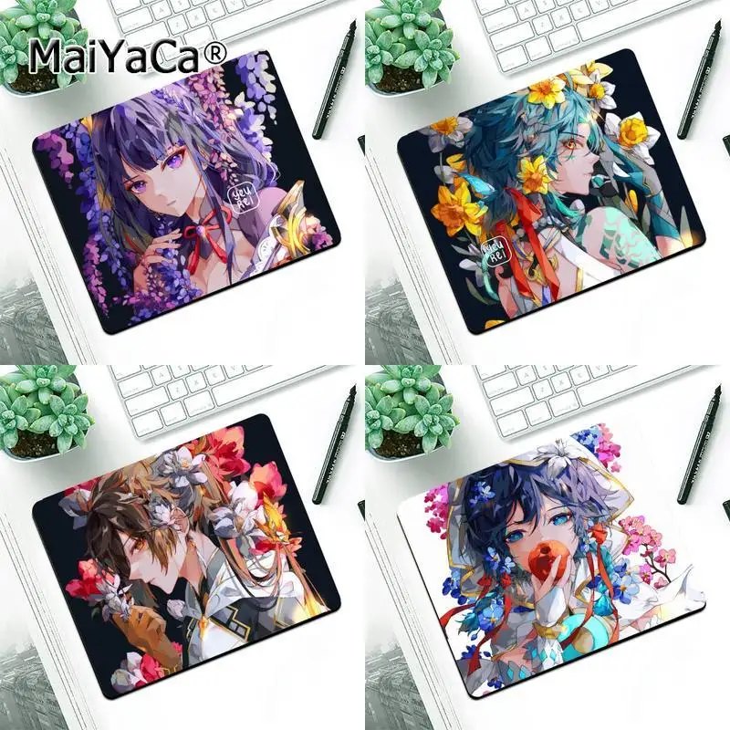 

Genshin Impact Raiden Shogun Baal Mouse pad PC Computer mat Small Pads Rubber Mouse Mat MousePad Desk Gaming Mousepad Cup Mat