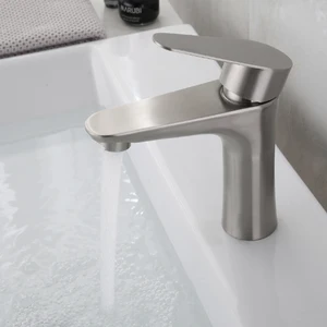 304 Stainless Steel Basin Faucet Brushed Hot and Cold Water Mixer Tap
for Bathroom Kitchen Washroom Lavatory Vessel Sink Taps 34.99 USD