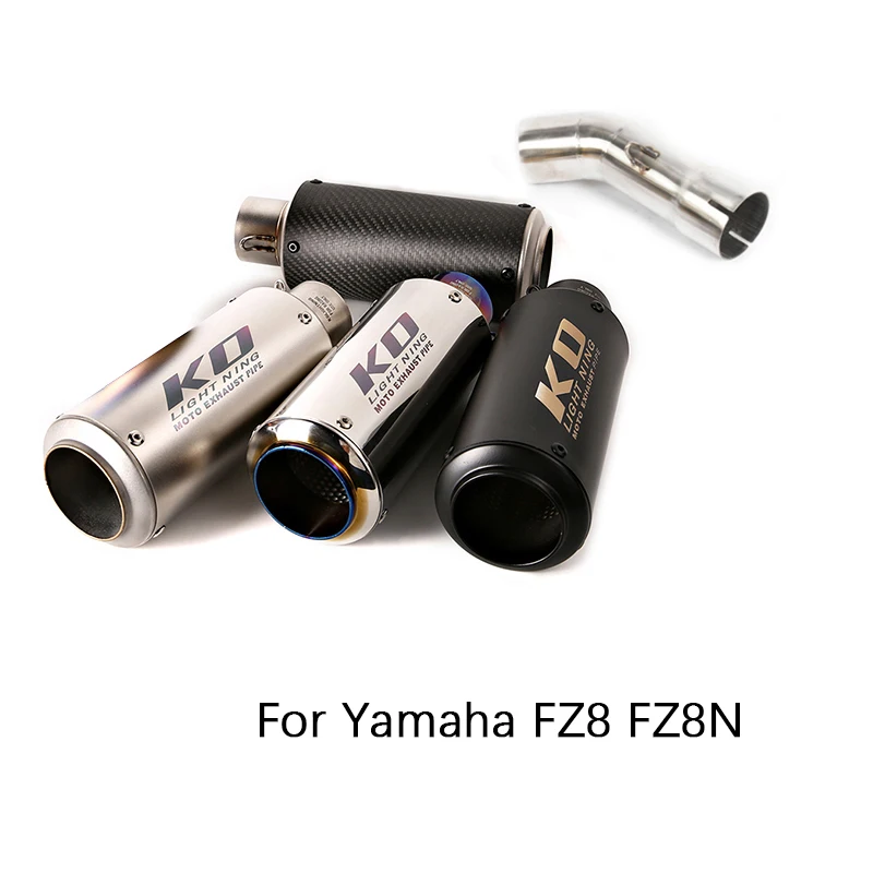 Набор выхлопных газов для Yamaha FZ8 FZ8N выхлопная труба мотоцикла средняя без