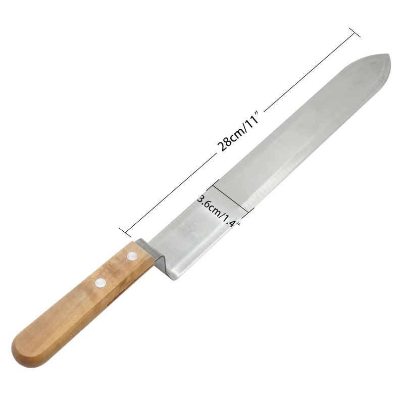 Ультратонкий скребок из нержавеющей стали с деревянной ручкой для пчеловодства |