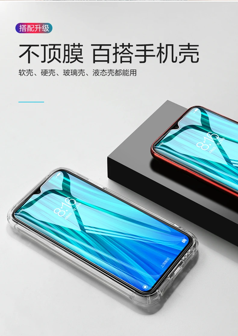 3 шт HD черное закаленное стекло для Xiaomi Redmi Note 8 7 6 5 8 Pro 5A 6 Защита экрана для Redmi K20 Mi9T Защитная стеклянная пленка