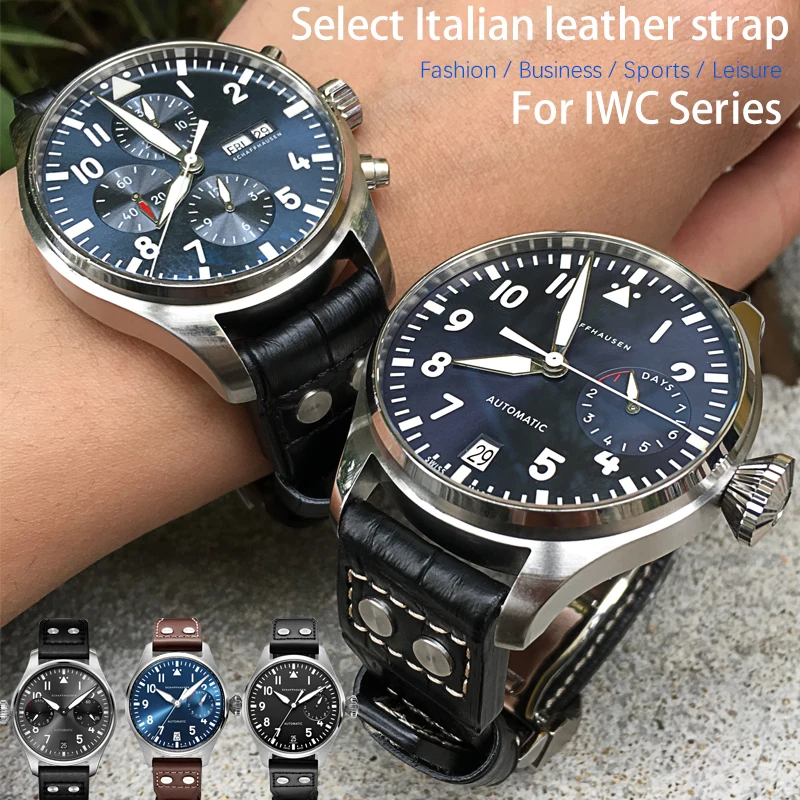 Кожаный ремешок для часов IWC Pilot's часы Spitfire LE Petit Prince Big Watch Edition Herit markmark Antoine 20 21 22