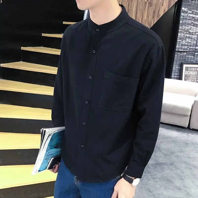 Мужская повседневная гавайская рубашка модная трендовая Студенческая одежда с