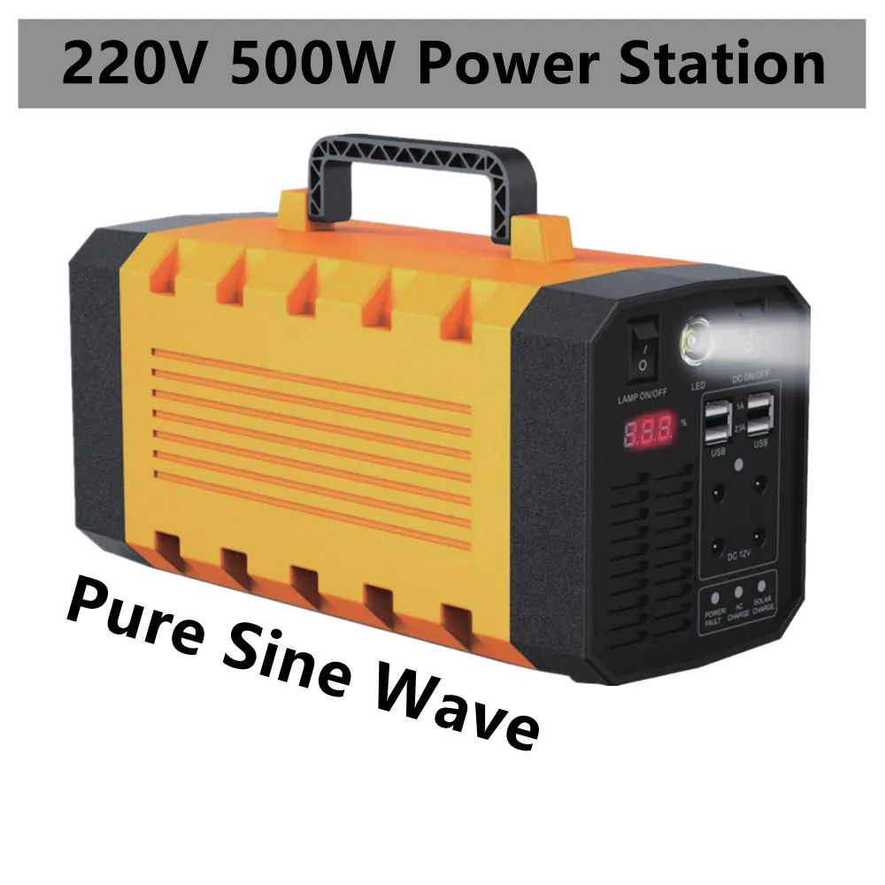 

GKFLY 220V электростанция 75000mAh 500W внешний аккумулятор портативный генератор чистая Синусоидальная волна хранение мощности для наружного кемпи...