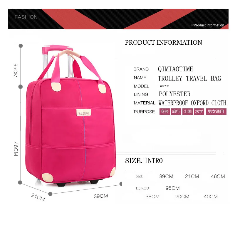 Водонепроницаемый чехол на колесиках 20 дюймов портативная деловая сумка для