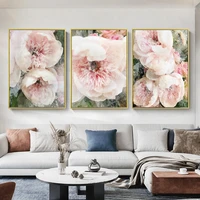 watercolor plants romantic flower home decoration painting elegant living room wall canvas poster garden nordic bedroom print