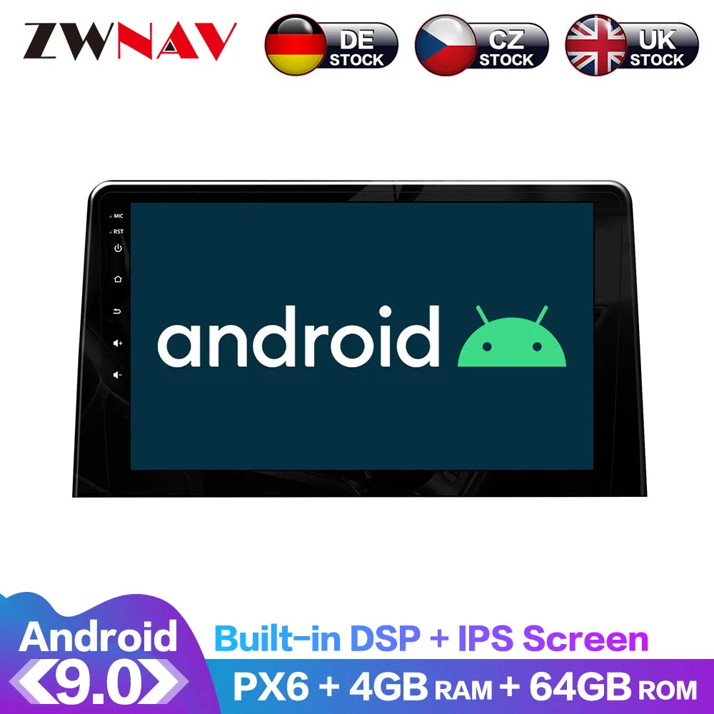 Android 10 4 + 128G IPS экран PX6 DSP для PEUGEOT Partner 2020 автомобильный без DVD GPS мультимедийный