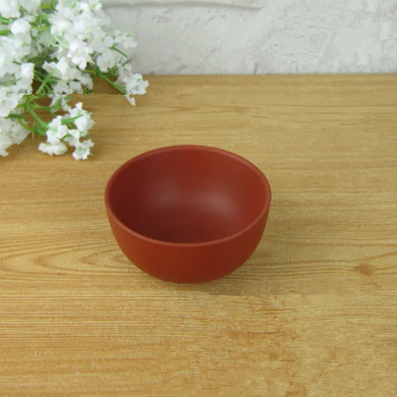 Акция! 6 шт. набор керамических чайных чашек из фиолетовой глины 55 мл черные