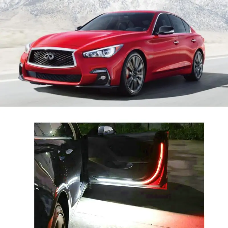 

Led Car Openning Door Warning Light For infiniti q45 Q40 Q70 QX50 QX60 Q50 ex30d ex37 fx35 fx45 fx37 fx50 g37 G37 Coupe m35 m45