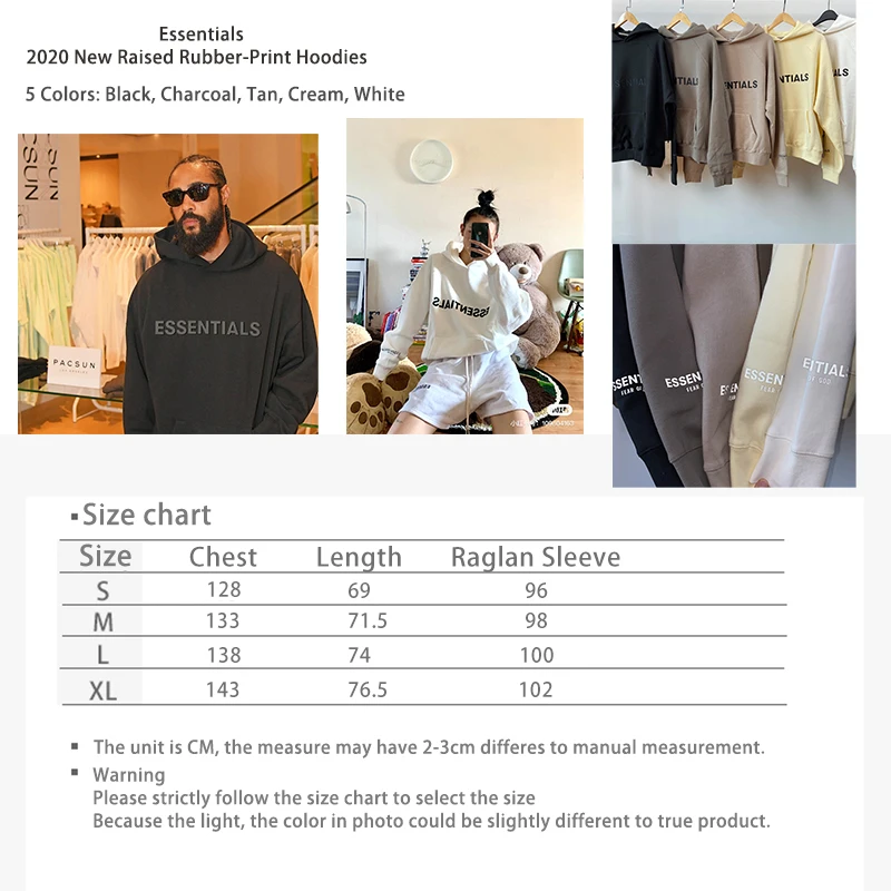 

20FW New Hoodies SAGE Color Brown Color Sweatshirts fog essentials kanye west jerry lorenzo loose ovesized Hoodies cotton