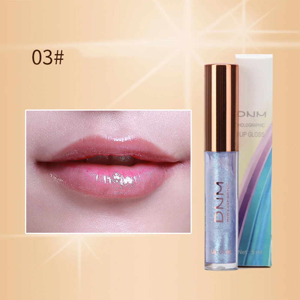 Новый пухлый жидкий кристаллический блеск для губ лазерная голографическая