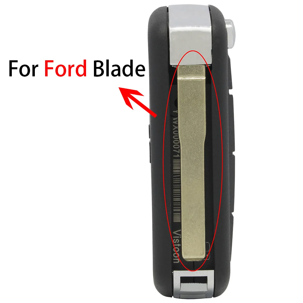 WhatsKey 3 кнопки дистанционного ключа флип складной ключ чехол для Land Rover для Range Rover LR3 Freelander Evoque Дискавери Спорт - Количество кнопок: For Ford Blade