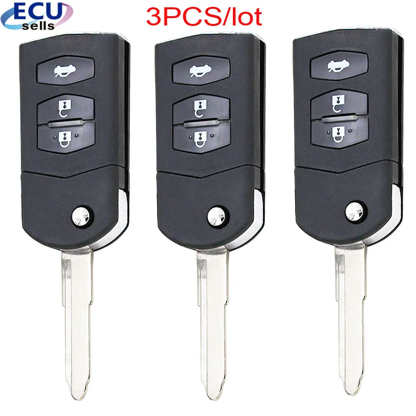 3 шт. х Новый Сменный корпус Складной флип пульт дистанционного управления