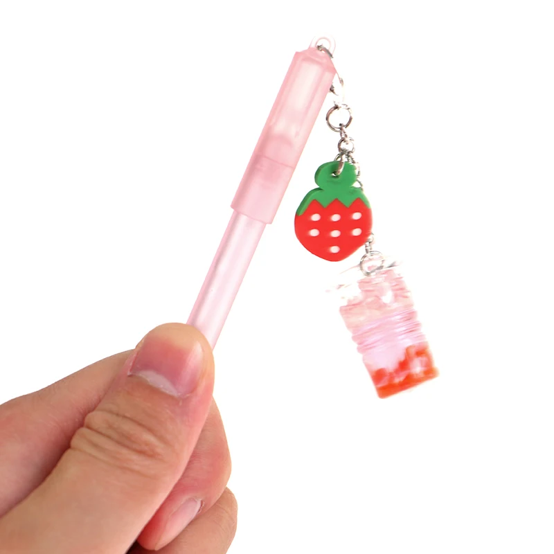 

1 piece of cute fruit drink design gel pen kawaii gel pen office writing tool needle pen Japanese stationery children's gift