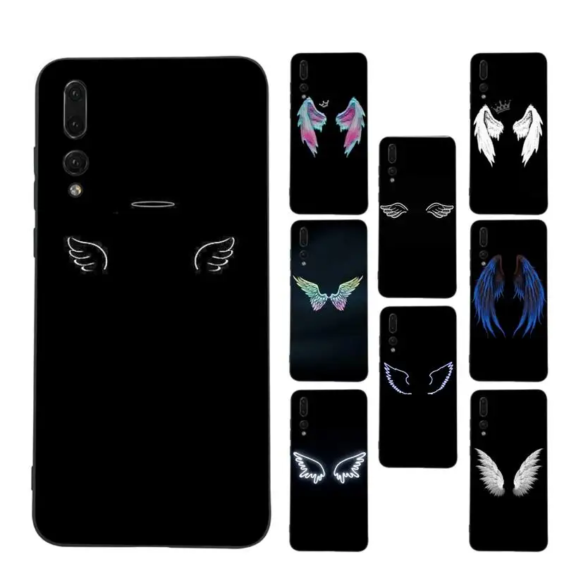 

Angel wings demon wings wing Phone Case Soft Silicone Case For Huawei P 30lite p30 20pro p40lite P30 Capa