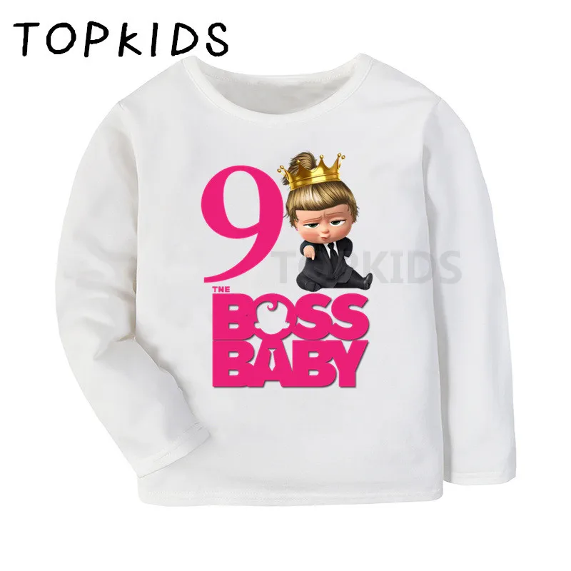 2019 девушки мультфильм Boss для малышей на день рождения Юбка-американка детей 1-9