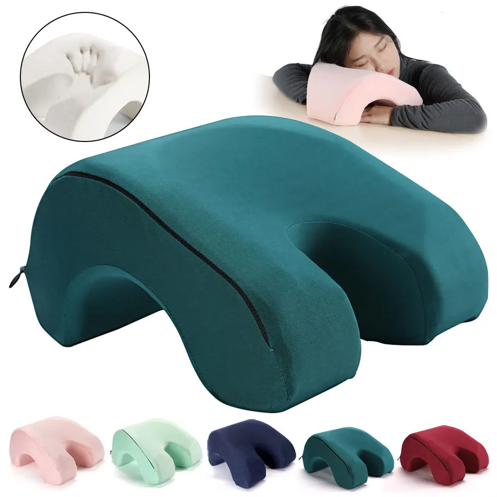 

Memory Foam Nap Pillow Slow Recovery Travel Headrest Neck Support Cushions Student Desk Office Rest Lunch Break Nap Pillow