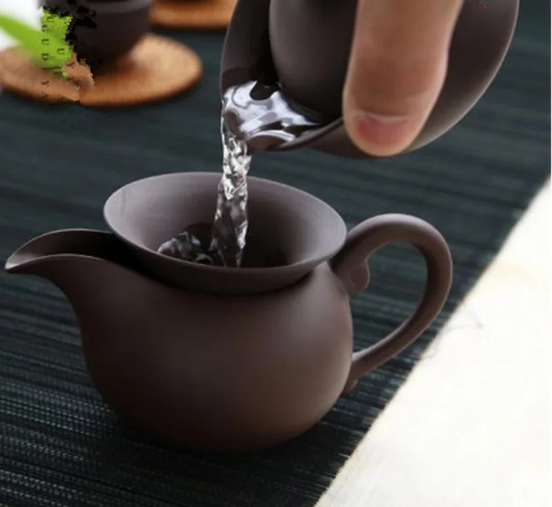 1 шт. фиолетовый глина Gaiwan чайные чашки Китайский Kong Fu чайный набор ручной работы чайная посуда аксессуары