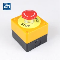 waterproof red emergency stop signal mushroom cap emergency stop switch button nc ac660v 10a