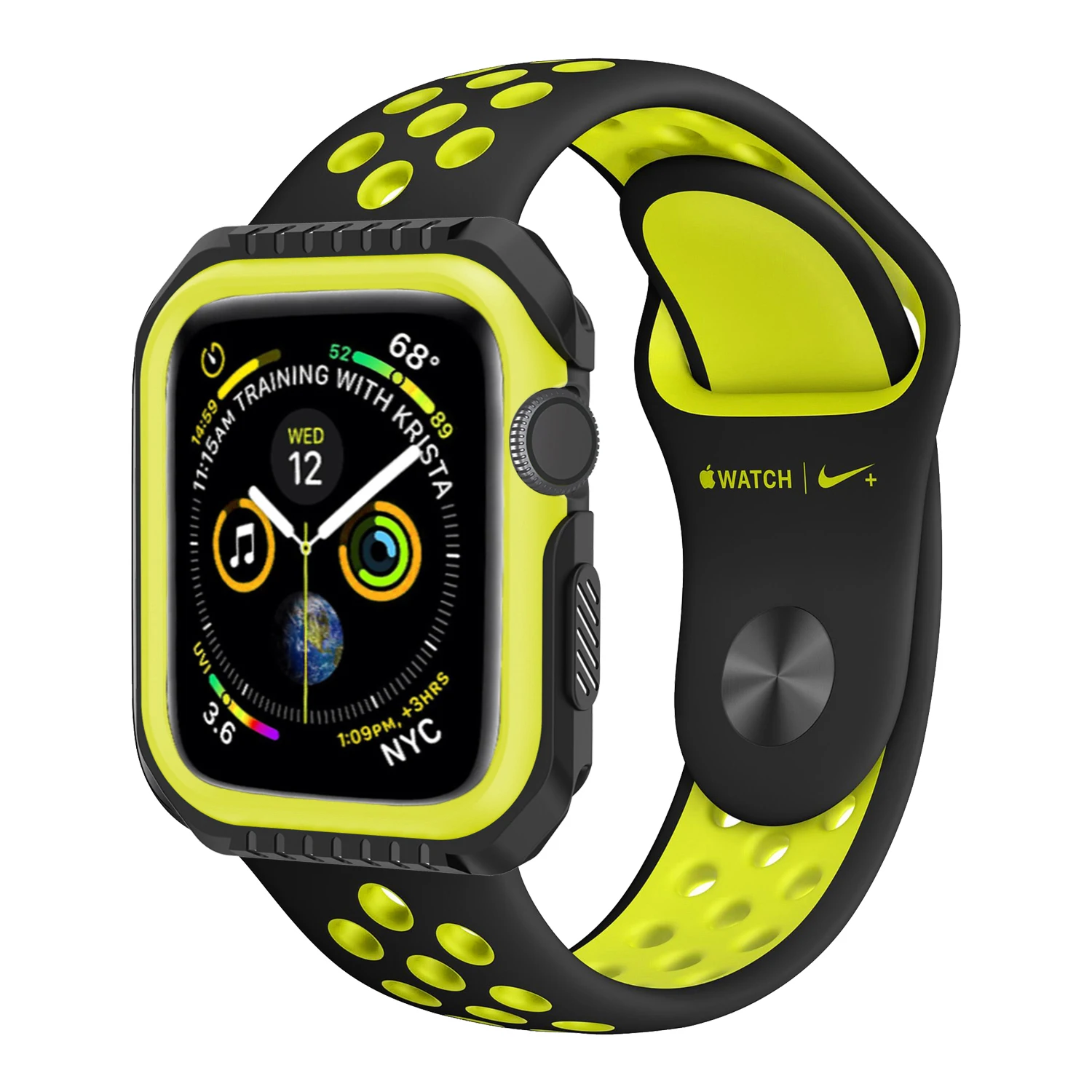 Силиконовый Жесткий защитный чехол для Apple Watch 6 SE 5 4 3 2 40 мм 44 полностью бампер iWatch 1