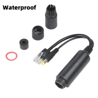 10100m ieee802 3ataf power over ethernet 48v to 12v waterproof poe cable splitter connectors adapter for ip camera