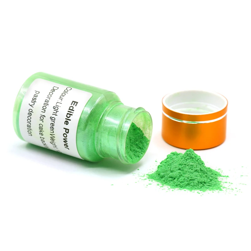 Съедобные Еда порошок светильник зеленый раскраски для выпечки торт хлеб