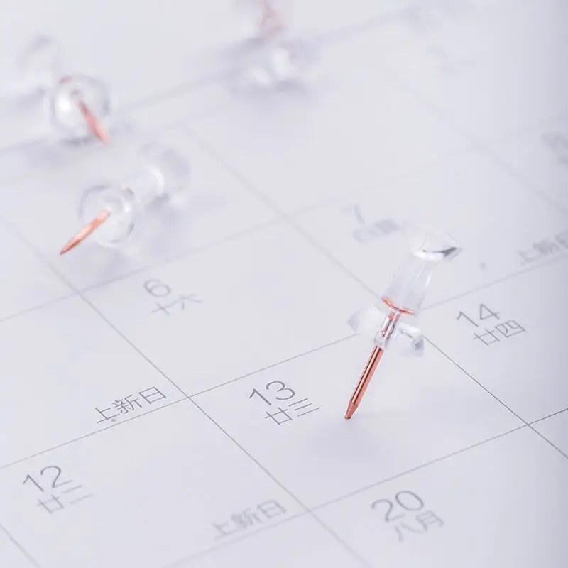 

171pcs/box Multi-purpose Paper Clips Ticket Holder Rose Gold Push Pins Thumbtack 1XCE