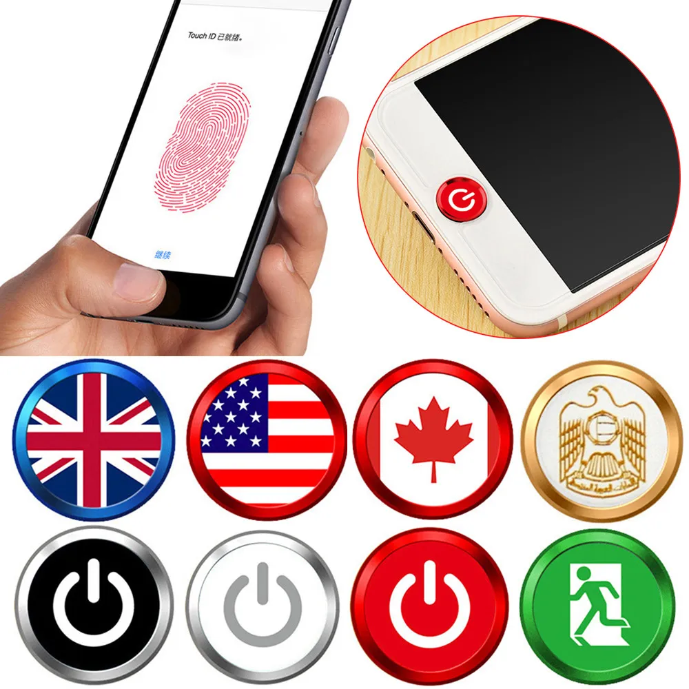Стикер для кнопки Home BuHome IPhone Touch Id Iphone 6/7/5 стикер 7 6 8 кнопок поддержка Touc |